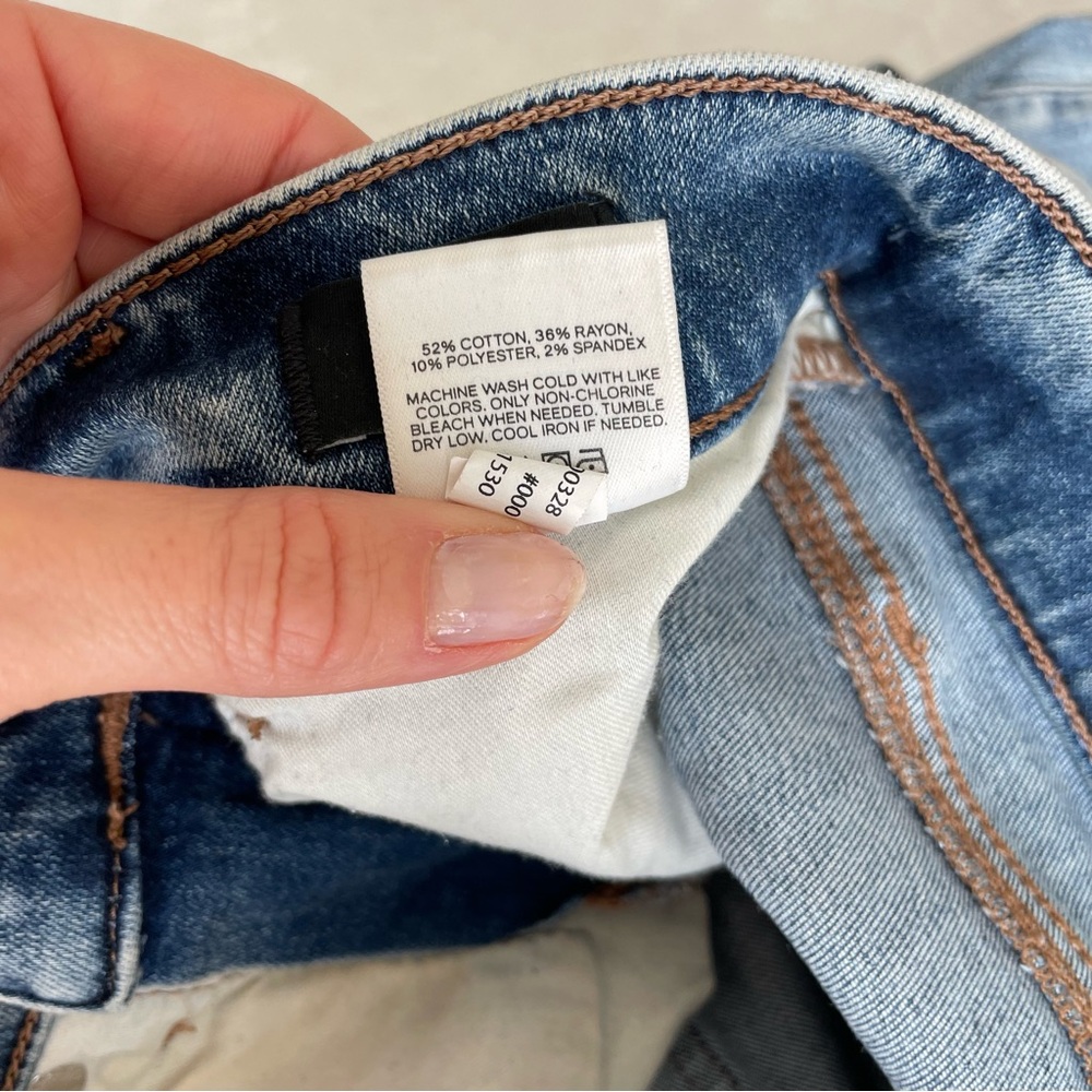 Express Skyscraper Flared Distressed Jeans - Picture 9 of 9